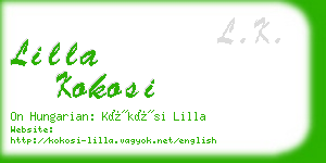 lilla kokosi business card